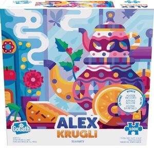 Nib Goliath Alex Krugli: Tea Party 1000-Piece Puzzle Size 26.75 x 18.26 Inches